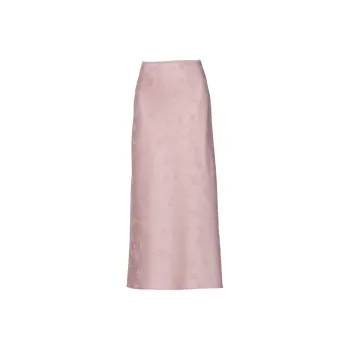 DPLAY Casual Long Skirt Women's Pink Lily Of The Valley