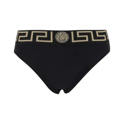VERSACE Greca Printed Waistband Bikini Bottoms