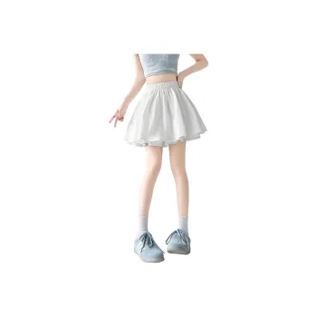 The Temptation Of The Muse Casual Short Skirts Women's White