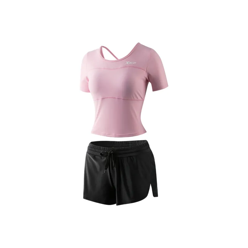 XTEP Two Piece Swimsuits Women's Pink-0