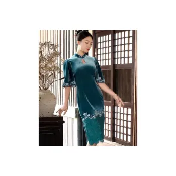 Shimiko Cheongsams Women's Half Of The Spring Scenery