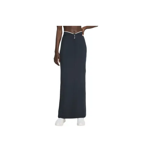 Nike x Jacquemus Casual Long Skirt Women's Pitch Black Obsidian/White