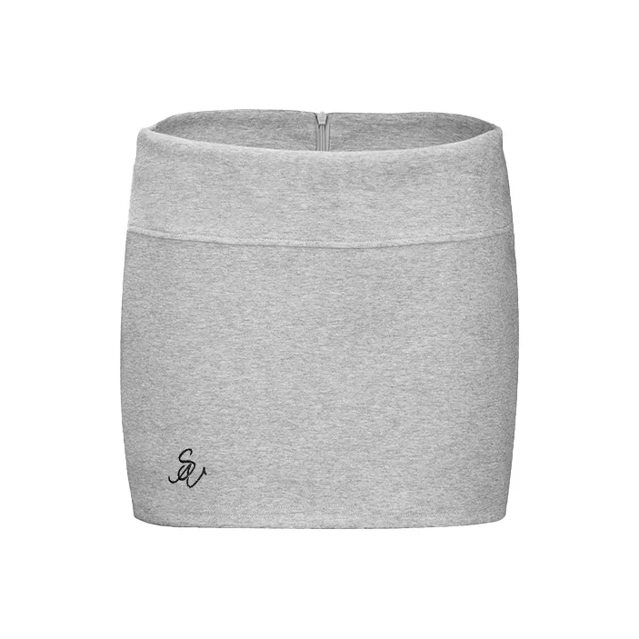 INSLIISA Casual Short Skirts Women's Gray-0