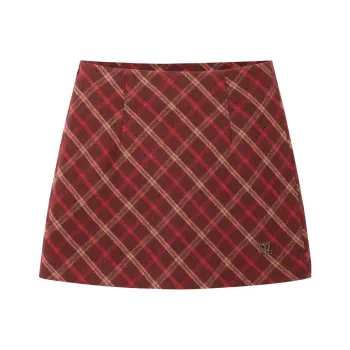 LEDIN Casual Short Skirts Women's Jam Red