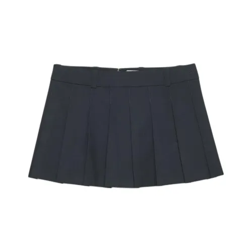 ARITZIA FW24 Sunday Best Olive Super Lo-Rise Mini Skirt Casual Short Skirts Women's Admiral/Marine Blue
