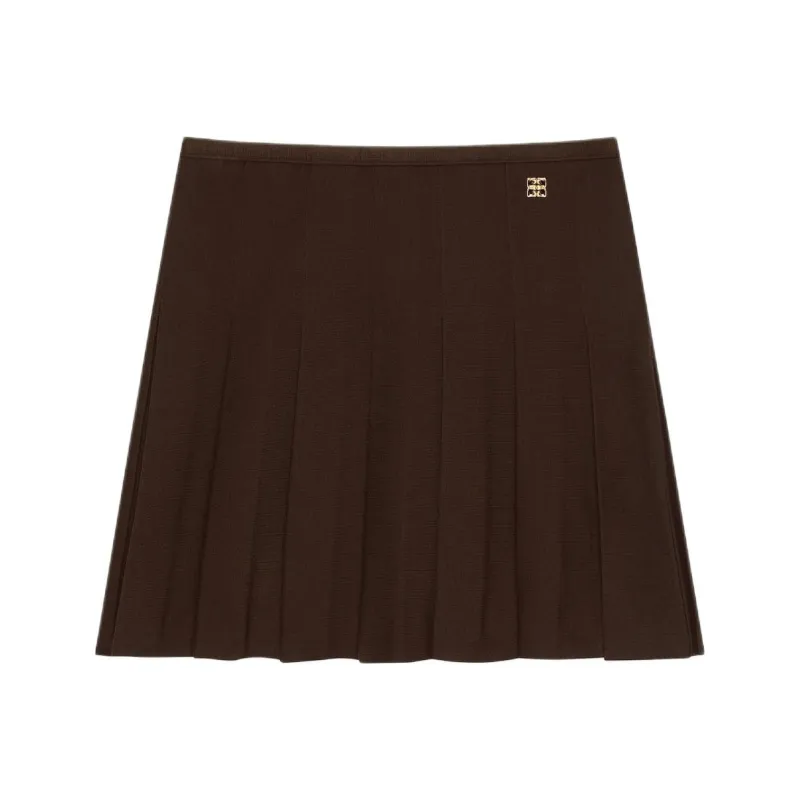 Givenchy 4G Plaque Mini Pleated Skirt-0