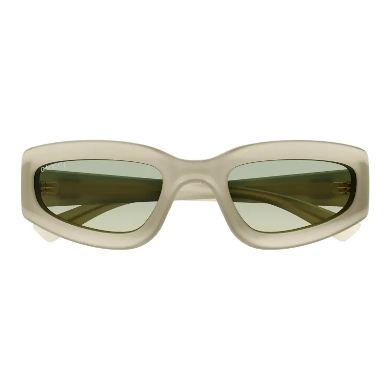 GUCCI Injection Molded Irregular Shape Sunglasses Men's Yellow-1