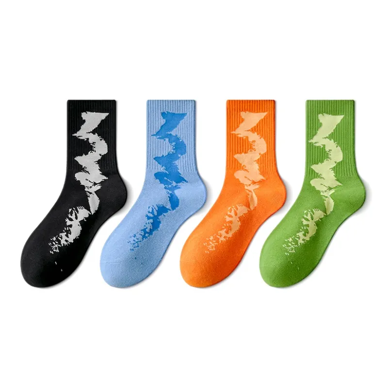 LUOLIAN Mid Calf Socks Men's 4 Pack-5