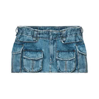 Alexander Wang Mid Rise Pocket Cargo Miniskirt