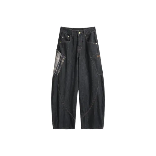 Lulifama Jeans Unisex Black