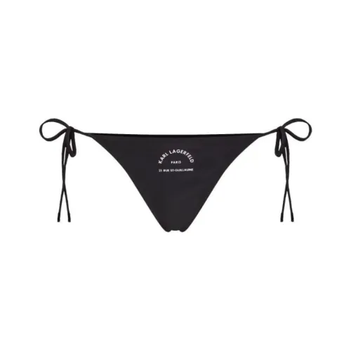 Victorias Secret PINK STRING BIKINI BOTTOM / Pure Black Swimming Shorts Womens Pure Black Rue St Guillaume String Bikini Bottoms