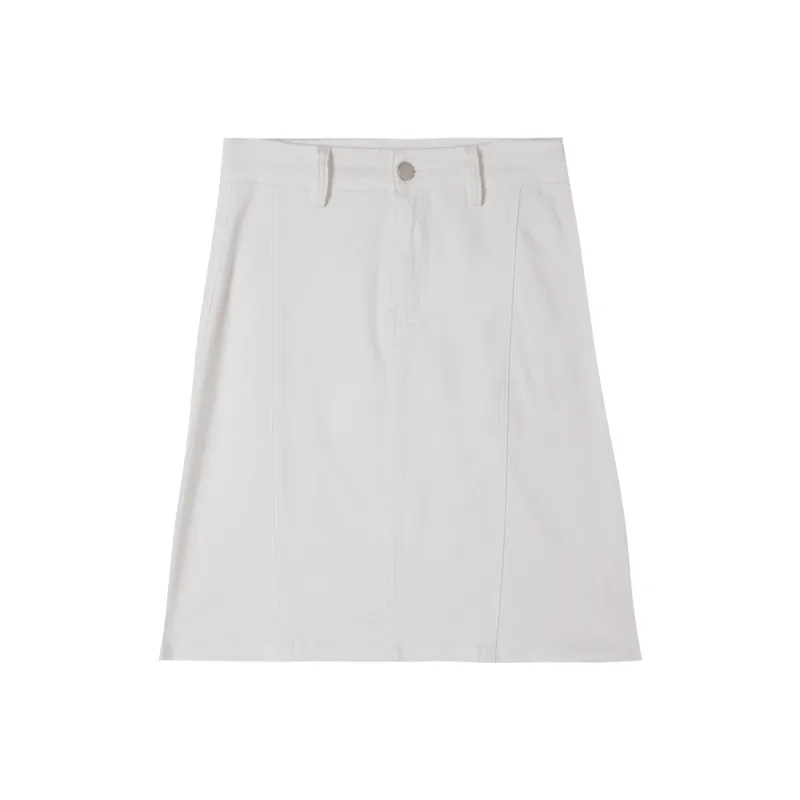 HIPPIEMISS Denim Short Skirts Women's White-0