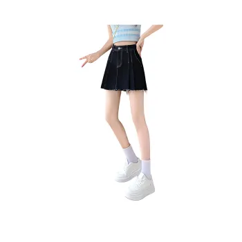 【dme】 Denim Short Skirts Women's Dark Blue