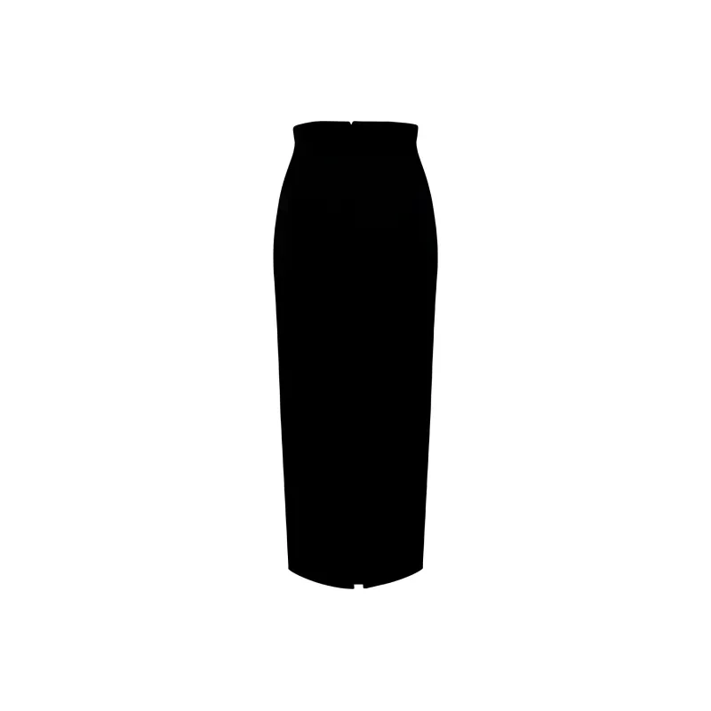 KHAITE The Loxley High Waisted Midi Skirt-0