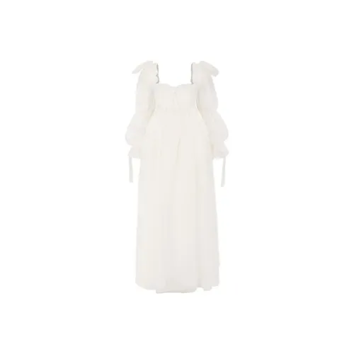 Selkie Collection x Strawberry SS24 Evening Dress Women's Ivory White