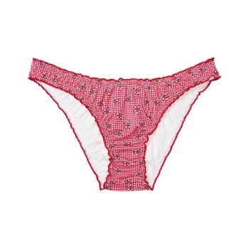 Victoria's Secret PINK BY FRANKIES BIKINIS HUDSON BIKINI BOTTOM / LL Swimming Shorts Women's Red