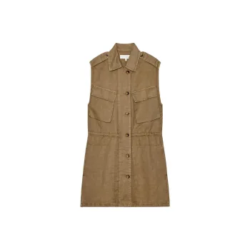 ZARA Sleeveless Dresses Women's Tan