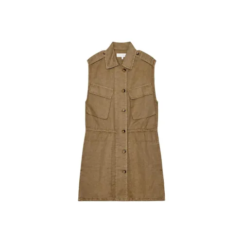 ZARA Sleeveless Dresses Women's Tan