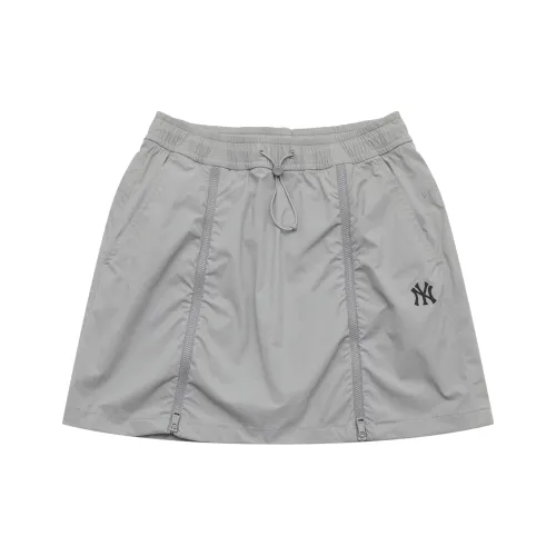 MLB New York Yankees Basic Collection SS25 Casual Short Skirts Women's Light Gray