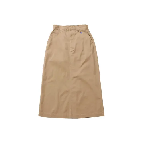 Champion FW24 Casual Long Skirt Women's Beige