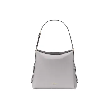 Kate Spade Dumpling Litchi Grain Cow Leather Shoulder Bag Large Size Women's Mountain Gray