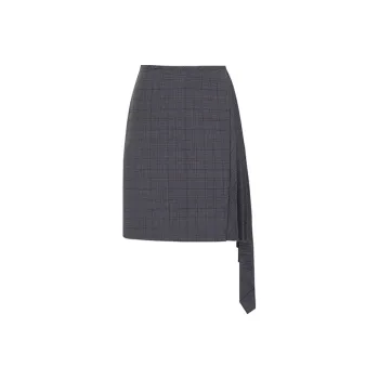 AS DALIO Casual Short Skirts Women's Dark Gray