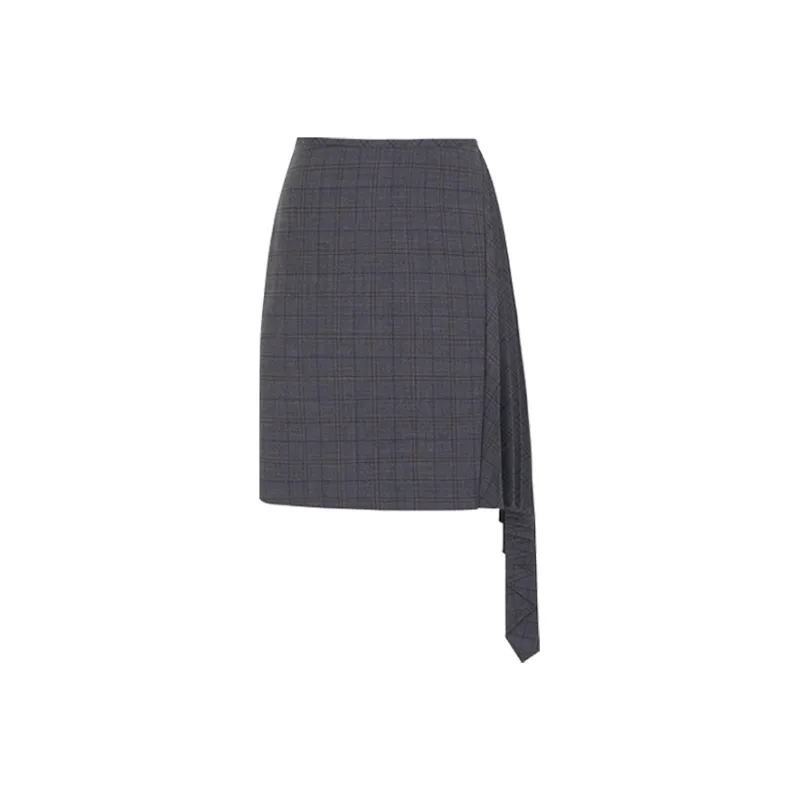 AS DALIO Casual Short Skirts Women's Dark Gray-0