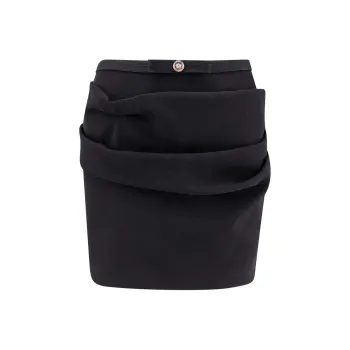 VERSACE Bow Detailed Draped Skirt