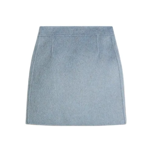 SCANLAN THEODORE SS25 Tailored Mini Skirt Casual Short Skirts Women's Denim/Denim Blue