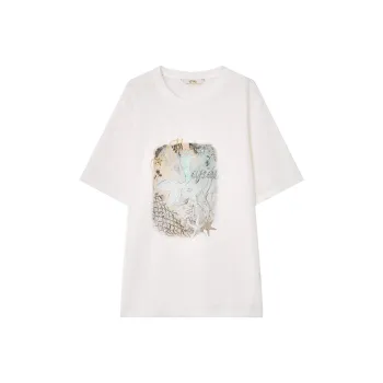 ELF SACK T Shirts Women's Mother Of Pearl White