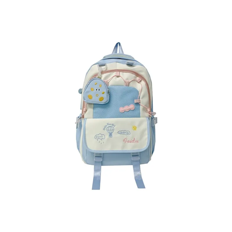 Yalu Nylon Backpack Regular Unisex Multicolor-4