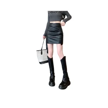 Concubine Zhu Leather Short Skirts Women's