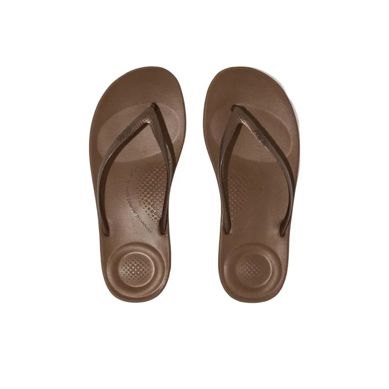 FITFLOP EVA Abrasion Resistant Flip Flops Women's Brown-2