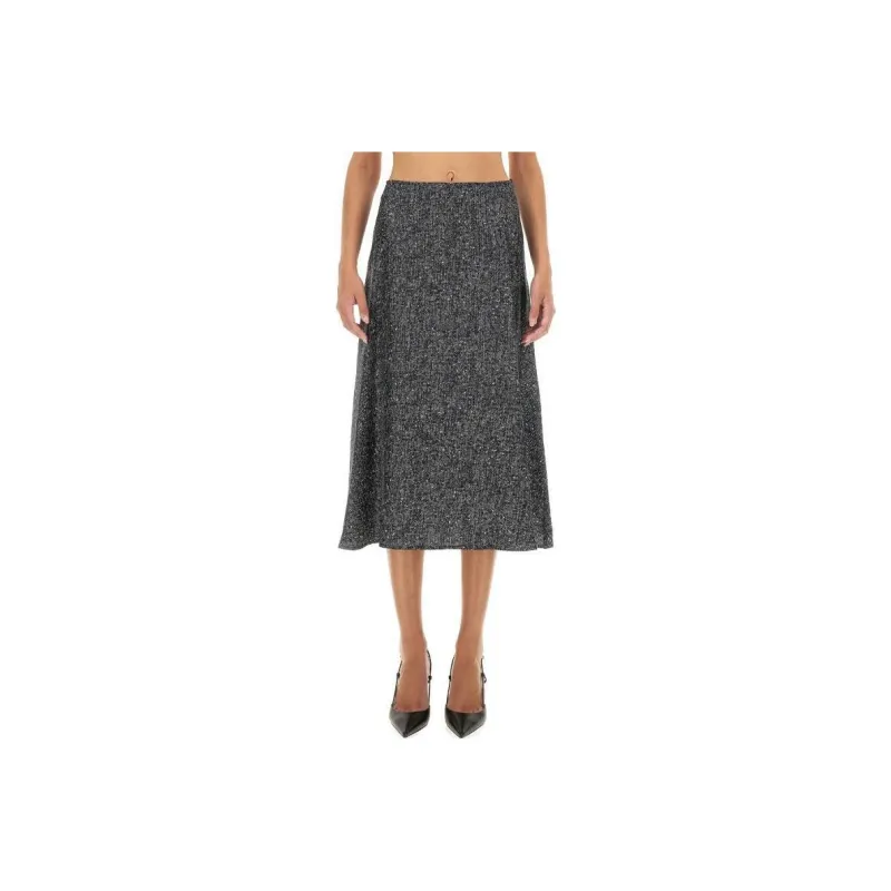 KITON Casual Long Skirts Women's Black-0