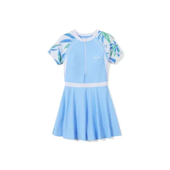 QIAODAN One piece Swimsuit Women's Light Blue