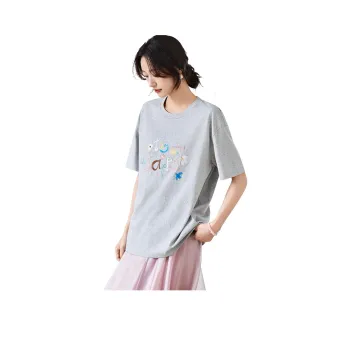 SENTUBILA Drop Shoulder Sleeve T Shirt Women's