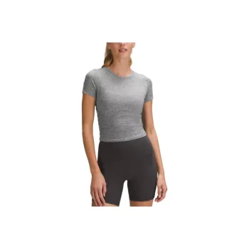 Lululemon License To Train Collection License To Train Tight Fit T Shirt Workout Clothing Women's Gray
