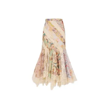 Zimmermann FW24 Casual Long Skirts Women's Multicolor