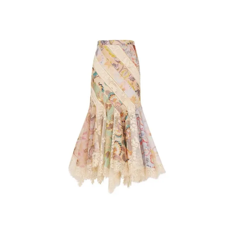 Zimmermann FW24 Casual Long Skirts Women's Multicolor-0