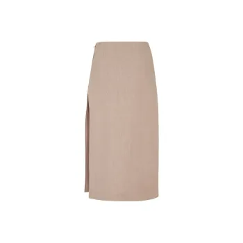 FENDI Linen Midi Skirt