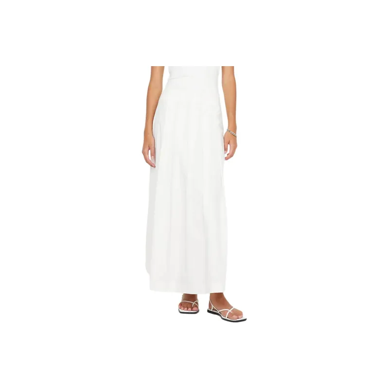 BEC+BRIDGE YANA MAXI SKIRT Casual Long Skirt Women's White/White-0
