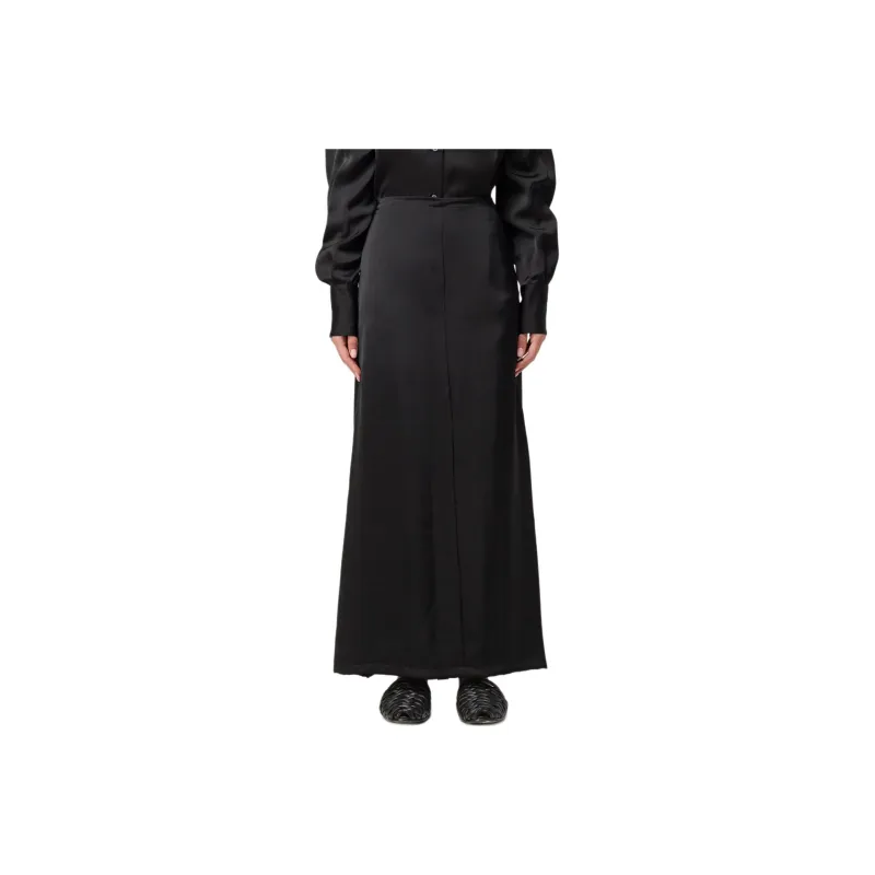 Fabiana Filippi Satin Maxi Skirt-0