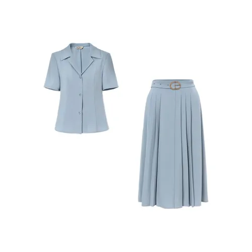 DIFFIE RIEGER Skirt Set Women's Blue