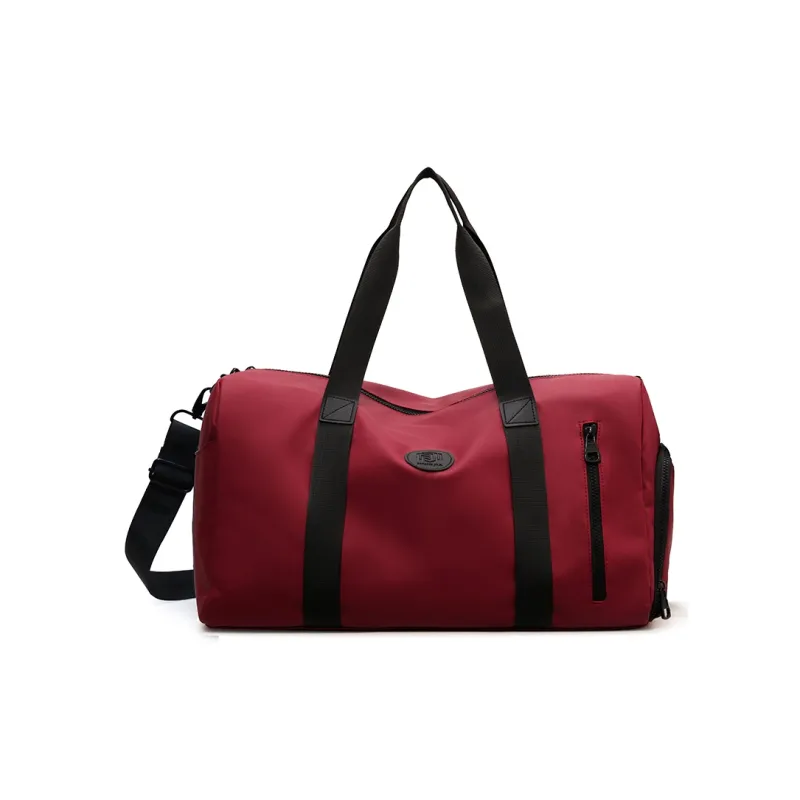 HCXK Fabric One Shoulder Travel Bag Unisex Multicolor-12