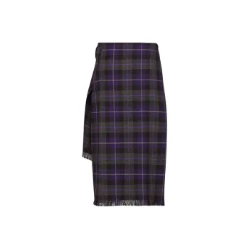 DIOR FW24 Casual Long Skirts Women's Purple
