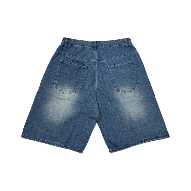 KVIV Denim Shorts Men Vintage Blue -6