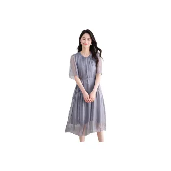 Yi Mengyuan Silk Short Sleeved Dress Women's