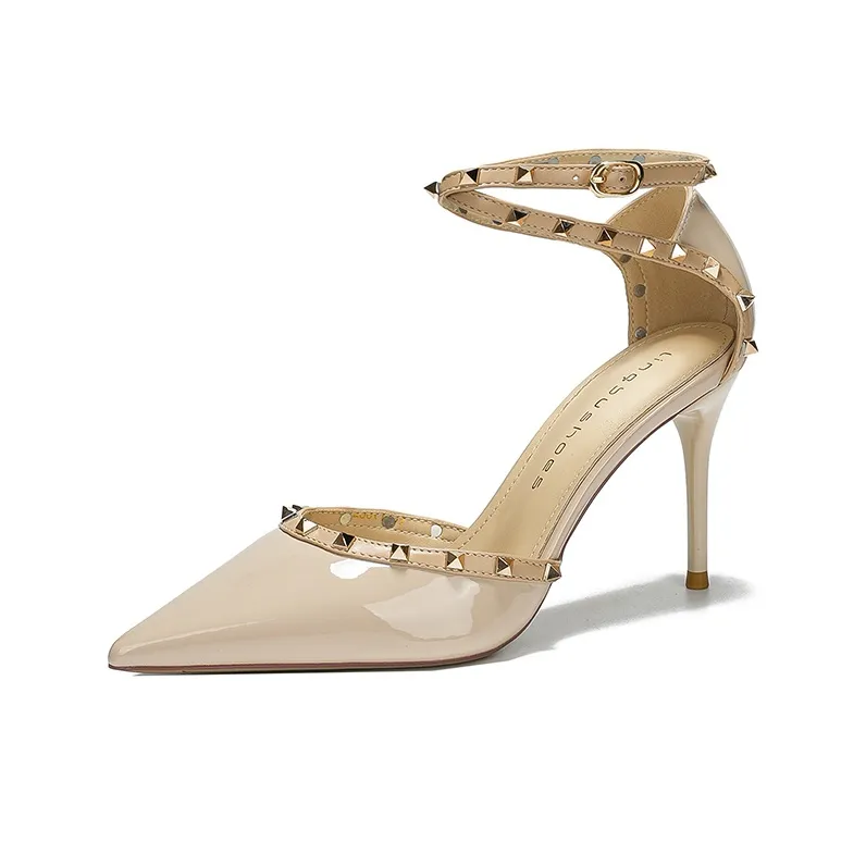 TATAYA Slim Heel High Heels 8cm Women's-4