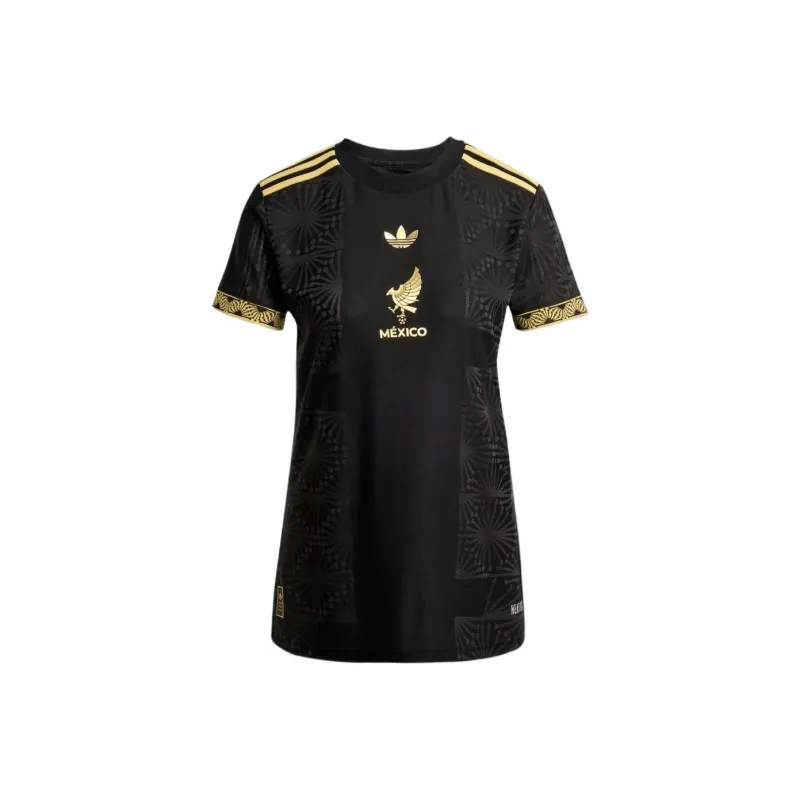 Adidas Women's Mexico 25 Gold Jersey Black-0