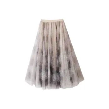 ABCMININ Casual Long Skirt Women's Image Color
